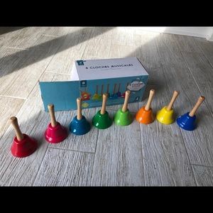 Montessori Musical Bells, 8 bells, wooden …